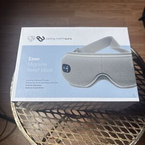 Aura Ease Migraine Relief Mask With Compression, Massage, Heat & Bluetooth Audio